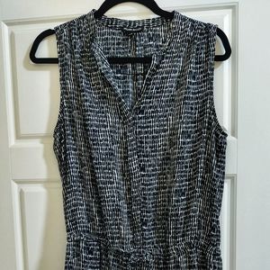 Hilary Radley Navy Pattern Dress Size 8